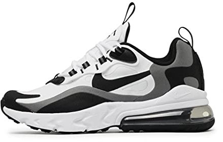 Nike Air Max 270 React GS Running Trainers Bq0103 Sneakers Schuhe (UK 5 US 5.5Y EU 38, White Black metallic Pewter 103)