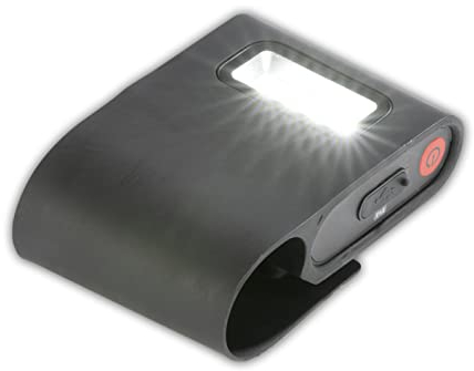 LANDMANN | Lampe de barbecue magnétique | Technologie LED à économie d'énergie | Rechargeable | Batterie lithium-ion | Luminosité : 100 lumens | Fonction minuterie | Durée d'éclairage jusqu'à 5 heures