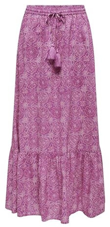 ONLY Damen Onlmiley Ankle Skirt Ptm Sommerrock, Rosa, L EU