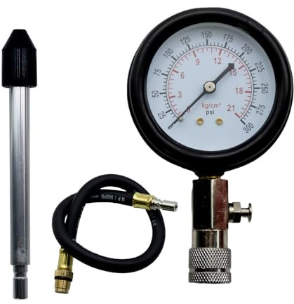 Honhoha Zylinderleckage-Tester-Kit, Zylinderkompressions-Tester-Kit - Lecktest-Kompressionsmessgerät | Autowerkzeuge Kfz-Motordiagnosetool, Kompressionstest-Kit, Manometer