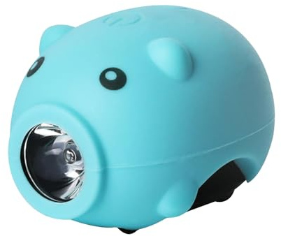 Editbar Lumière LED pour trottinette - Rechargeable par USB - Lumière d'avertissement LED - Triple mode avec klaxon - Étanche IP64 - Pour scooter et poussette