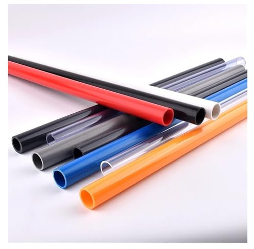 XIOKLM 2 pièces longueur 50 cm OD 20~110 mm tuyau en PVC aquarium réservoir de poissons tube noir raccords d'arrosage de jardin cadre de plantation 9 choix de couleurs(Rot,Outer dia 32mm)