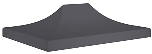 Gecheer Tetto per Tendone da Festa, Resistente all'Acqua e ai Raggi UV, 4,3 x 2,9 x 1 m, Tessuto Oxford 600D con Rivestimento in PVC, Sostituzione per Tetto a Soffietto Pieghevole, for Uso Esterno