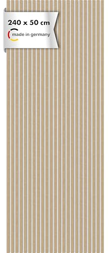 Momento Akustikpaneele Holz 240x50 cm - Made in Germany - Eiche Natur - Wandverkleidung Innen Wandpaneele Holzoptik - 3D Lamellenwand Paneele - Akustik Holzpaneele Wand Holzverkleidung Panel