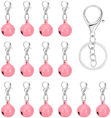PATIKIL 14 Pezzi Campanellini Per Cani Mini Campanelli Per Gatti Campanellini Per Animali Domestici Campanelli Portachiavi Adatti Per Collari Di Cani Charm Pendente Collana DIY