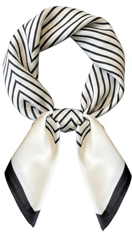 IGXX 100% Mulberry Silk Square Scarf 21x21in, Lightweight Satin Head Hair Wrap