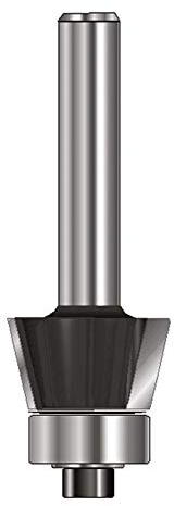 ENT 13744 Fasefräser HW, Schaft (S) 8 mm, Durchmesser (D) 23 mm, NL 9,5 mm, E 30°, SL 32 mm, mit Kugellager