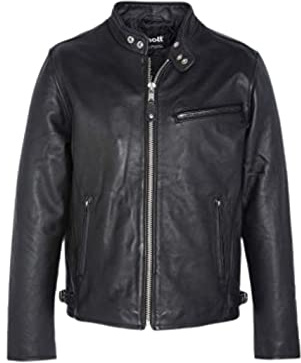 Blouson Motard Schott Ref 27582 Noir - Noir - XL