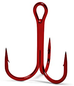 VMC Angelhaken Raubfischhaken Meereshaken - Drilling, Inh./Pack:5, Hakengröße:1/0