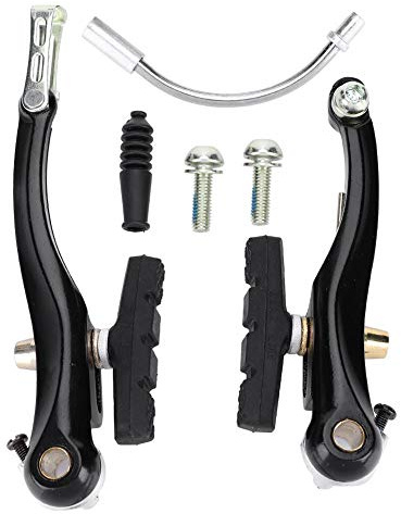 Brake Set, Aluminium Alloy V Shape Dual-Pivot Mountain Bike Calipers Set Bike Brake Accessory and Spare Parts Tricycle Parts V Brake Bike Brakes