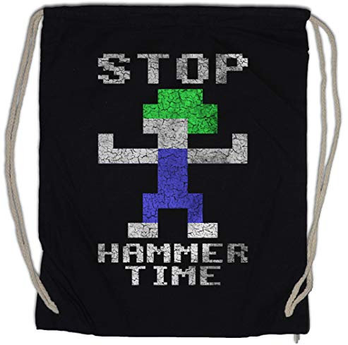 Urban Backwoods Lemmings Hammer Time Drawstring Bag Gym Sack