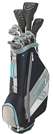 Wilson Ultra XD Damen Golfschläger Set Mit Carttasche Golf Komplettset Eisen Hölzer Driver Bag Graphit Schaft