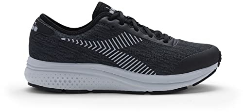 Diadora Passo Scarpe da Running Uomo, Black Silver 45 EU