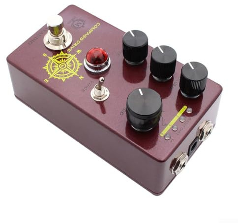 Pedal de efectos de guitarra, amplificador de distorsión Mosky, control de tono, selección de 4 modos