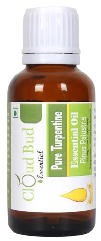 Cloud Bud Pure Turpentine Essential Oil 100ml 3.38oz Pinus Palustris 100% Pure and Natural Steam Distilled