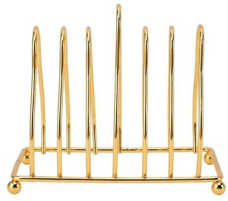 Ymiko Makeup Palette Organizer, Cosmetics Display Storage Holder Carbon Steel Gold Palette Rack Gold Coaster Rack Holder for Nail Polish Concealer Color Paints Mixing Palette