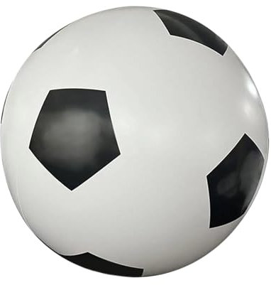 FakeFace Wasserball Aufblasbar 60cm Football Strandball Wasserballon Großer Beach Ball PVC Kickball Schwimmbad Pool Strand Spielzeug Ball für Indoor Outdoor