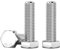 Drenky M8 x 25mm Boulons Hexagonaux Acier Inoxydable A2 V2A Vis à Tête Hexagonale DIN 933 Vis Inox M8 Boulon pour Automobile et Machinerie, Argent, 10 Pièces