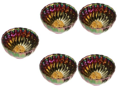 Cabilock 5 Piezas Taza de Cerámica Sin Asa Taza Decorativa Retro de Porcelana para Oficina y Hogar Diseño Clásico con para Casa y Casa de