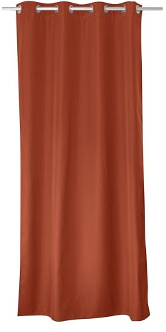 ED ENJOY HOME Rideau Thermique Occultant Terre Cuite 135×240 cm, Œillets Métal, Anti-Chaleur, Anti-Froid, pour Chambre et Salon