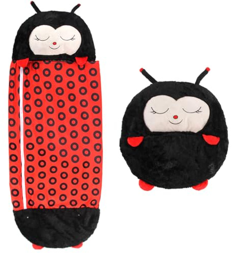 Discoball Sacs de couchage pour enfants, garçons et filles, sac de couchage en peluche pour la maternelle, les voyages, le camping, la garderie