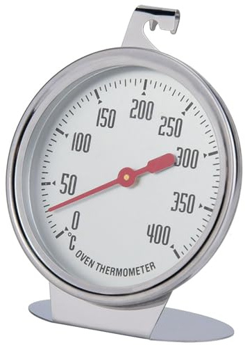 Funien Thermomètre Numérique, Thermomètre de Four en Acier Inoxydable, Grand Calibre avec Affichage de Mesure en Temps Réel pour la Cuisine, Fournitures de Pâtisserie, fabriqué en