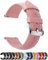 Fullmosa 12 Farben Uhrenarmband, Axus Serie Lederarmband Ersatz-Watch Armband mit Edelstahl Metall Schließe für Herren Damen 22mm Rosa
