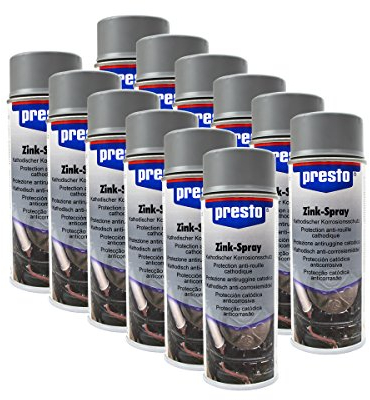 Presto 12x 308035 ZINKSPRAY Spray KALTVERZINKUNG KORROSIONSSCHUTZ EISENMETALL 40