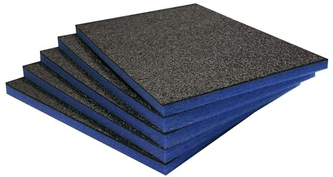 Shadow Foam Multi-Packs - Pack of 5: 600mm x 420mm x 30mm | Cut and Peel Foam für Werkzeugkästen, Werkzeugkisten, Flight Cases & Werkzeugaufbewahrung | Lean, 5S, Kaizen & Lagerkästen