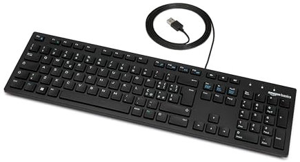 Amazon Basics Tastiera USB a basso profilo con layout IT, nero opaco