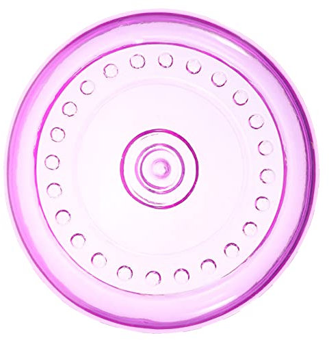 WOONEKY Hundescheibe Spielzeug TPR Weich Bissfest Wurfscheibe Für Welpen Und Hunde Outdoor Trainingsspielzeug Violett Klein