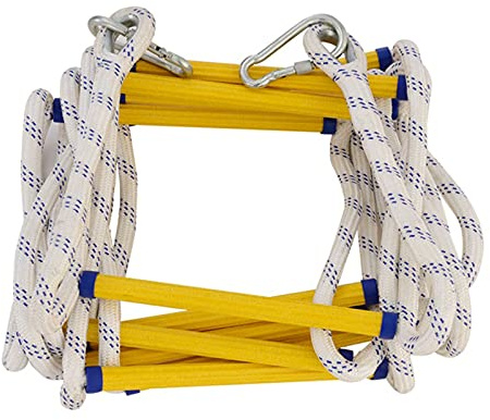 LUMSGN Échelle de Corde, échelle de sécurité, échelle de Corde antidérapante, échelle de Secours d'urgence, échelle de Secours Souple, 8 m/26 pi