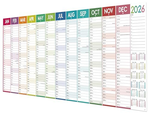 2027 Calendar - 2027 Yearly Wall Calendar, January 2027 - December 2027