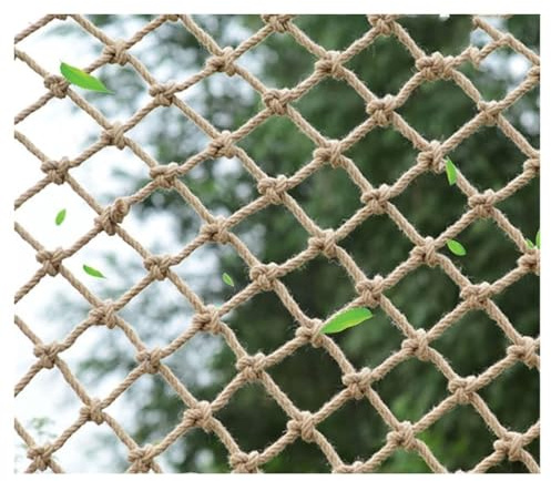 Natürliches Jute-Hanf-Seilnetz for Kinder, Wanddekoration for Kindergärten, Spielplatz-Spielgerät, Wandbehang(4 * 5m)