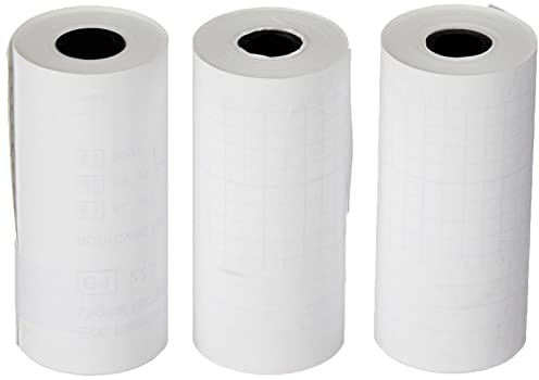 Borg-HICO Papel térmico para tacógrafo Digital, Paquete de 3 Unidades, A4 (o Similar para tacógrafo Digital), Color Blanco