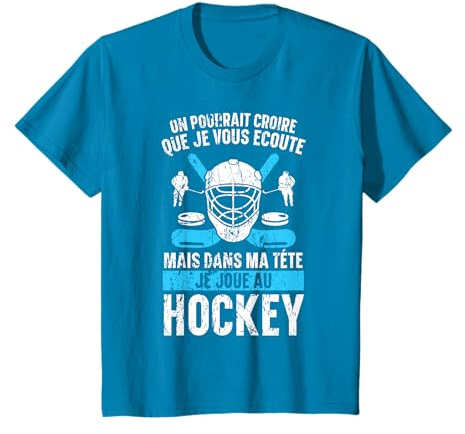 Je Joue Au Hockey Humour Idée Cadeau Hockey sur Glace T-Shirt