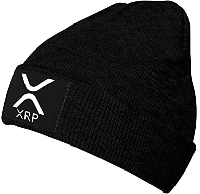 YINGD Strickmütze Xrp Ripple Weiche Beanie Mütze Wintermütze Unisex für Männer Frauen Schwarz, #782, One size