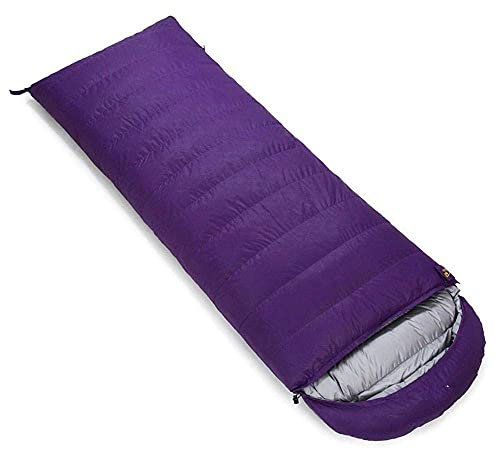 Schlafsack Vier-Jahreszeiten-Daunenschlafsack für den Außenbereich, ultraleichter Schlafsack, Kompressionssack (Purple400) (Purple800)