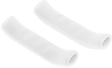Pleayietoopiatiey 1 par de fundas suaves para palanca de freno de bicicleta, color blanco