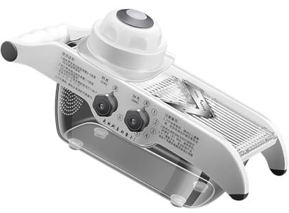 HEEZOU Rebanador Limón Multifuncional Rallador Verduras con Cesta Rallador Limón Manual Cortador Frutas Y Patatas Cortador Zanahorias