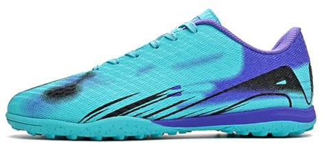 Football Boots Astro Turf Mens Boys Indoor Futsal Shoes Unisex Baseball Youth Rugby Shoes Adult AG FG TF Wide Training Sneaker Breathable (4,Moonlight TF)