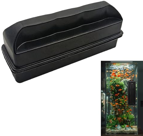 JURENEE Aimant Aquarium Nettoyage, Nettoyeur Vitre Aquarium, Outil de Nettoyage Double Face pour Aquarium, Nettoyeur Magnétique pour Aquarium, Facile et Pratique à Utiliser et à Nettoyer