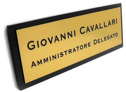 Targhetta personalizzata per porta (Oro)