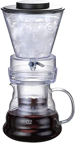 Perkolator Kaffekanna Glas Kallbryggare Isdroppare Kaffekanna Slitstark kaffekokare Iskaffekanna Kaffebryggare Praktisk Kaffekärl