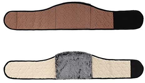 Faxianther Rückenwärmer mit Breite klettverschluss Winter Dicken Rückenstützgürtel Wärmegürtel Plüschfutter Selbsterhitzungsgürtel Nierenwärmer Nierenschutz Bauch Taille Unterstützung Wärme Bandage