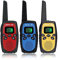 Retevis RT628S Walkie Talkie, Safe Mode Walkie Talkie 3er Set, RT628(2.0), Walkie Talkie Kinder Familienspiele, Camping, 3 Farben, 3er