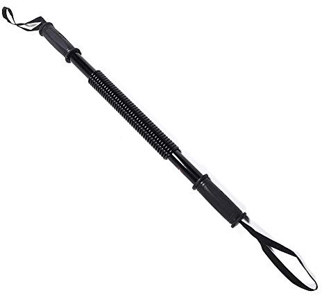 Chest Expander Arm Trainer Forearm Power Exerciser Non-Slip Rubber Handle Spring Arm Power Exerciser Non-Slip Rubber Handle for Exercise Shoulder, Arm, and Back Muscles(Black 20KG)