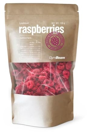 Frambuesas liofilizadas GymBeam (100 g)