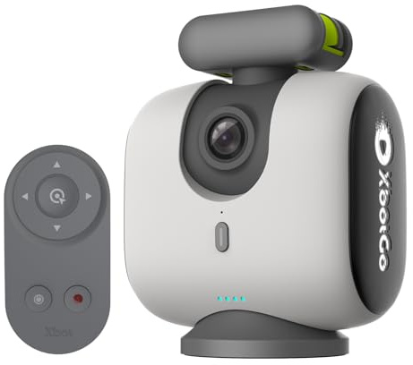 XbotGo Chameleon KI Team Sports Action Cam 4K 60FPS - Automatisch Verfolgen Fußball und Basketball, Freihändige Action Kamera für Sport, Live-Streaming, Kein Abonnement, mit iOS&Android (Pearl Grey)