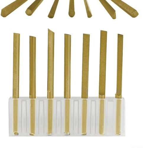 Herramienta de acero de tungsteno para grabado de joyería, herramienta neumática para tallar triángulo, kit de pulido (45°)